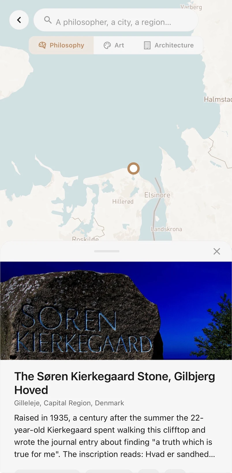 The Map screen in Phylos